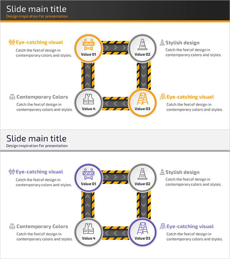 안전 관리 체계 프로세스 슬라이드 – 효율적인 운영과 관리