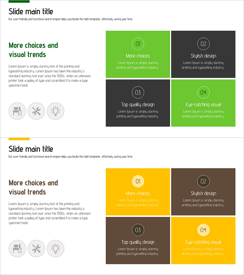 디지털 시공 체계를 위한 클러스터 다이어그램 슬라이드 템플릿