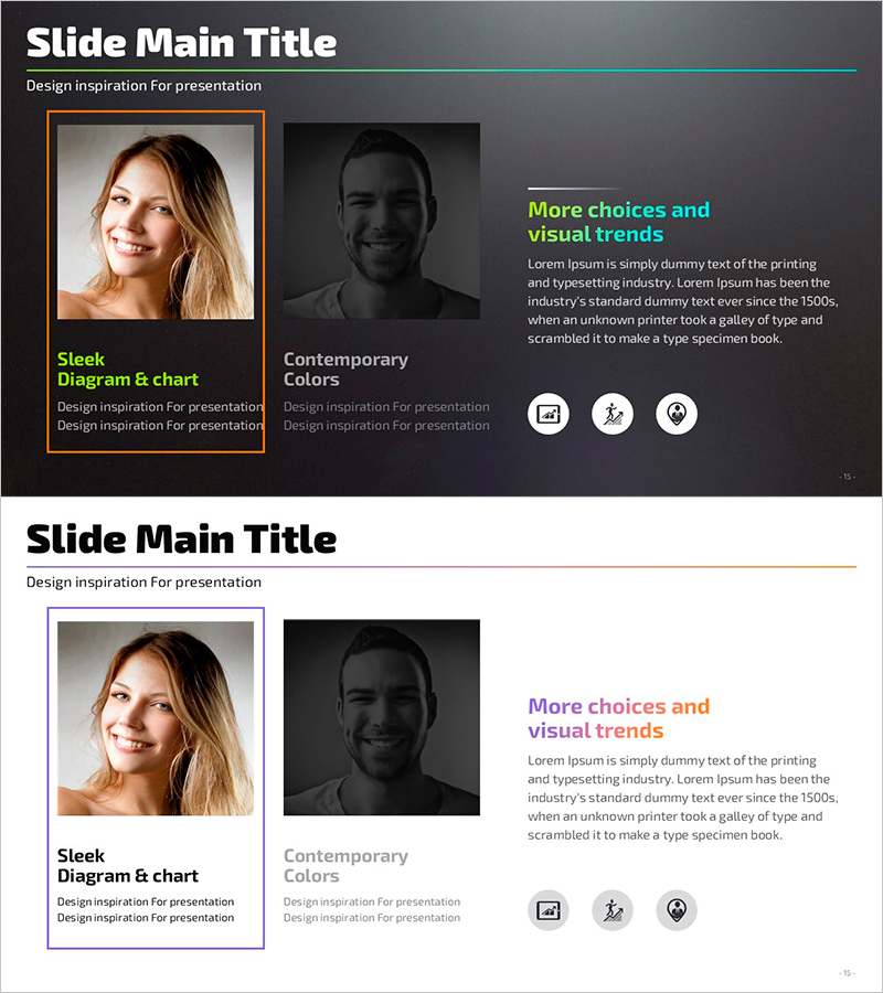 마케팅 담당자 소개 슬라이드 – 관점을 넓혀주는 다이어그램