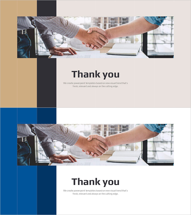 건축 기술 템플릿 엔딩표지 – 감사의 인사