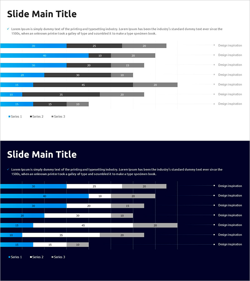 가로막대그래프로 추진 성과 시각화 – 사업 목표에 맞춘 전략