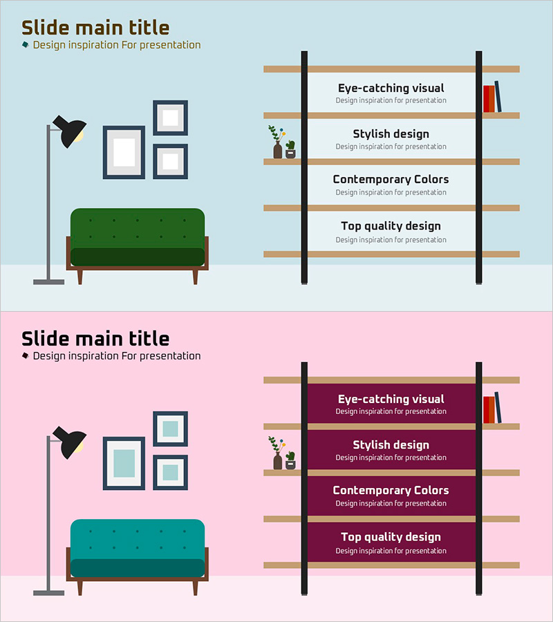 거실 수납장 텍스트박스 슬라이드