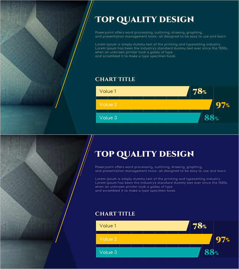 사선 가로막대 그래프 – 사업 추진 전략의 시각적 도구