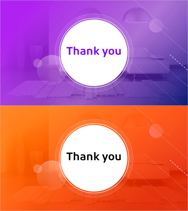 심플 도형 인테리어 PPT 엔딩