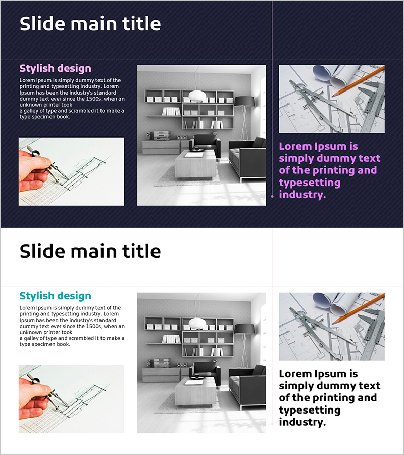 시공 계획에 대한 효과적인 칼럼 슬라이드