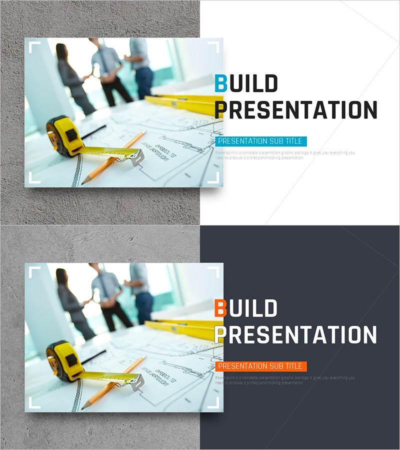 건축 설계 프레젠테이션 표지