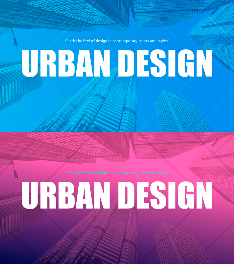 도시 디자인 타이틀 – 현대적 감성의 인트로