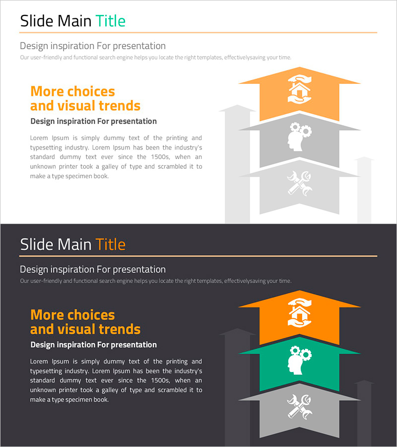 Graph Slide for Visual Data Analysis – Trends and Choices