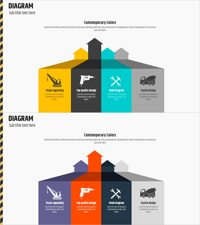 공사 장비 전략 다이어그램 – 비즈니스 성공을 위한 흐름도