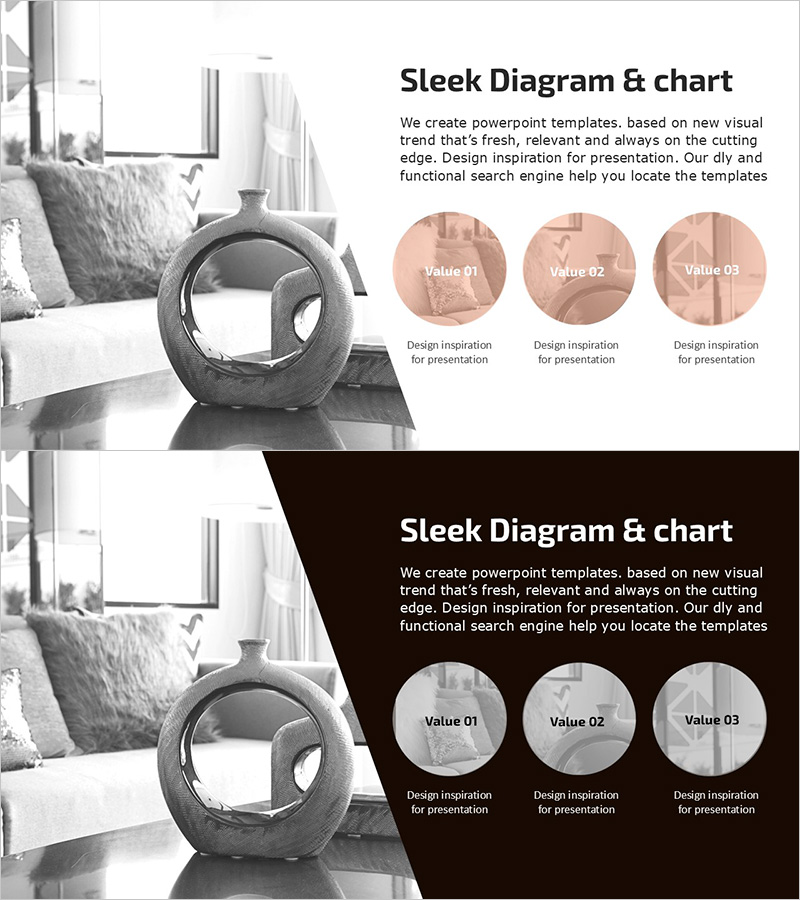 인테리어 소품 종류 – 제품 소개를 위한 슬라이드