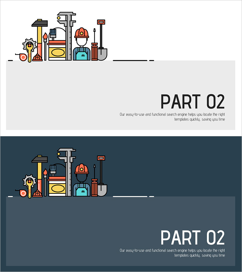 건축공학 일러스트 템플릿 파트02 – 직관적이고 심플한 디자인