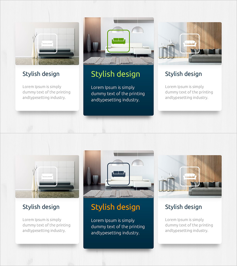 소파 다이어그램 시각화 – 스타일리시한 디자인
