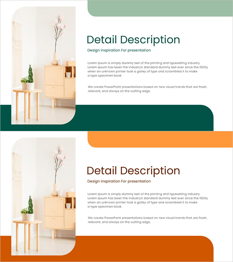플랜테리어 슬라이드 템플릿 – 공간 디자인을 효과적으로 전달