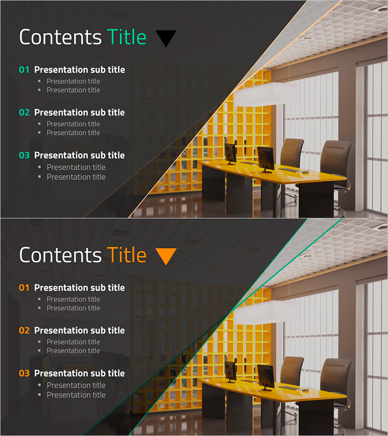 건축 프로젝트 PPT 목차 – 명확하고 심플한 구성