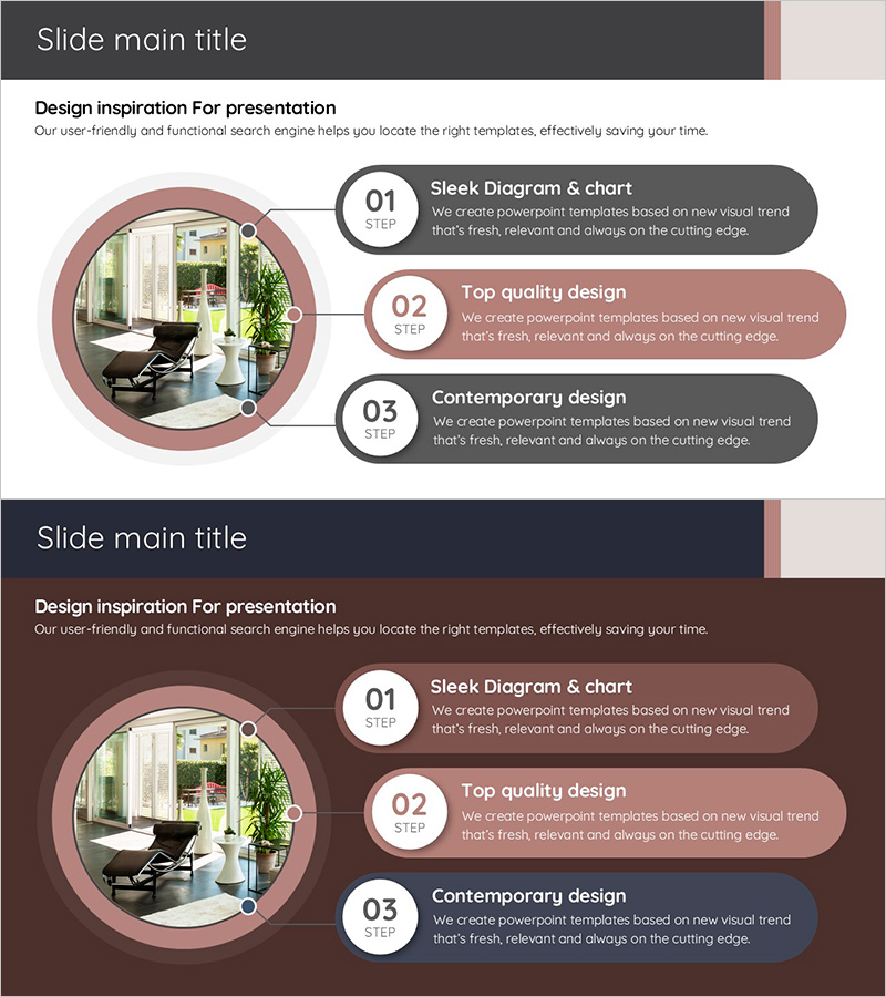 시공 단계 다이어그램 – 사업 추진 전략을 시각화한 슬라이드