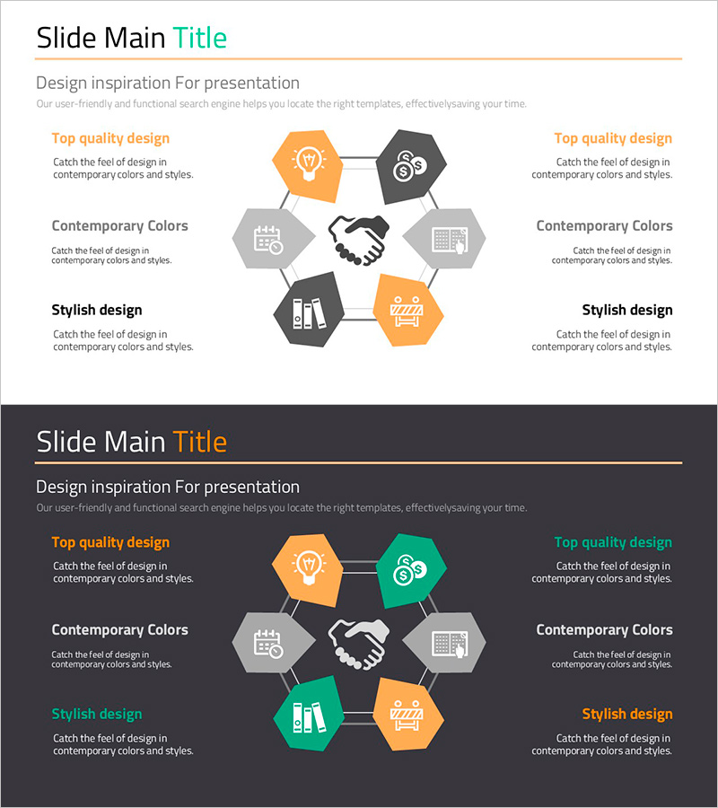 주요 마케팅 전략 슬라이드 - 핵심적 접근