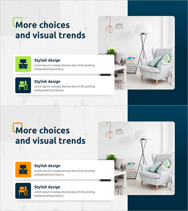 제품의 특징과 차이점 – 스타일리시한 디자인