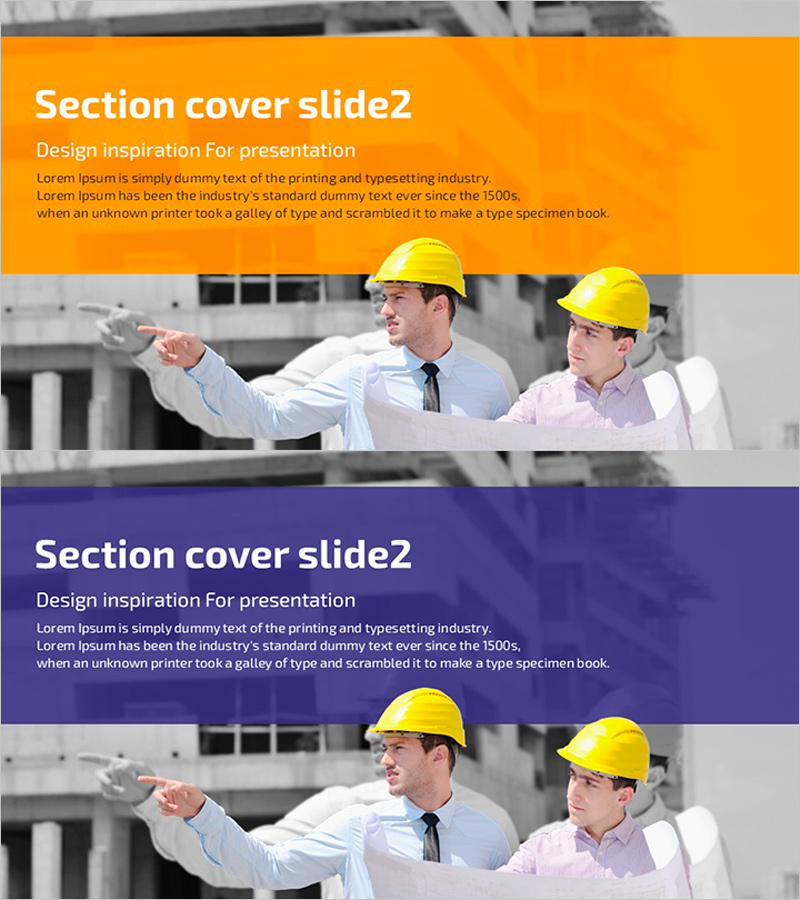 건설 안전 관리 PPT 간지 – 직관적인 디자인