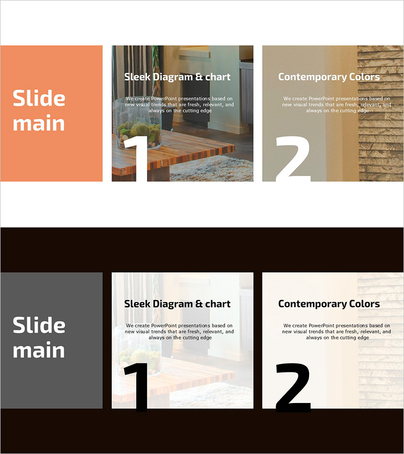 목재와 벽돌 디자인으로 사업 전략을 시각화