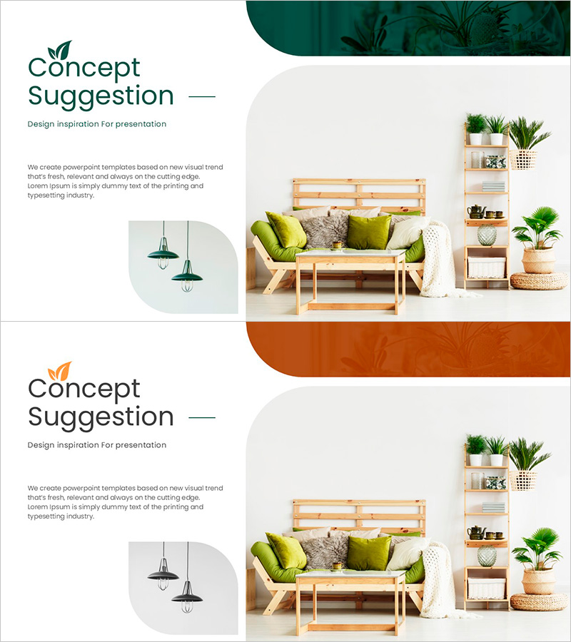 우드 인테리어 콘셉트 제안서 – 시각적 영향력 극대화