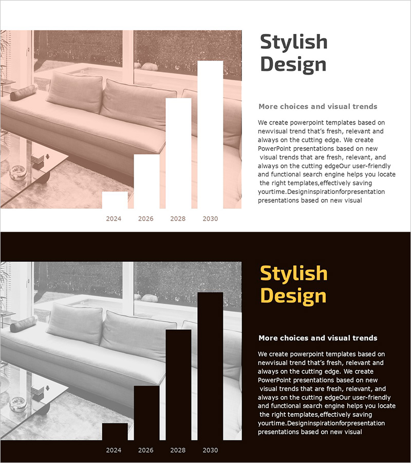 소파 이미지 위 상승 그래프 – 비즈니스 성장을 시각화