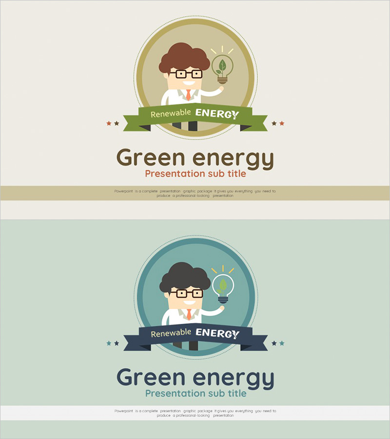 에너지 절약 프로젝트 템플릿 - 성공적인 커버 디자인