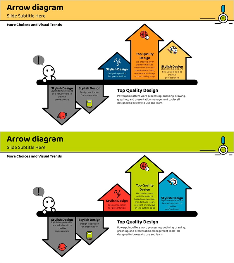 다방향 흐름 다이어그램 – 제품/서비스 소개와 해법
