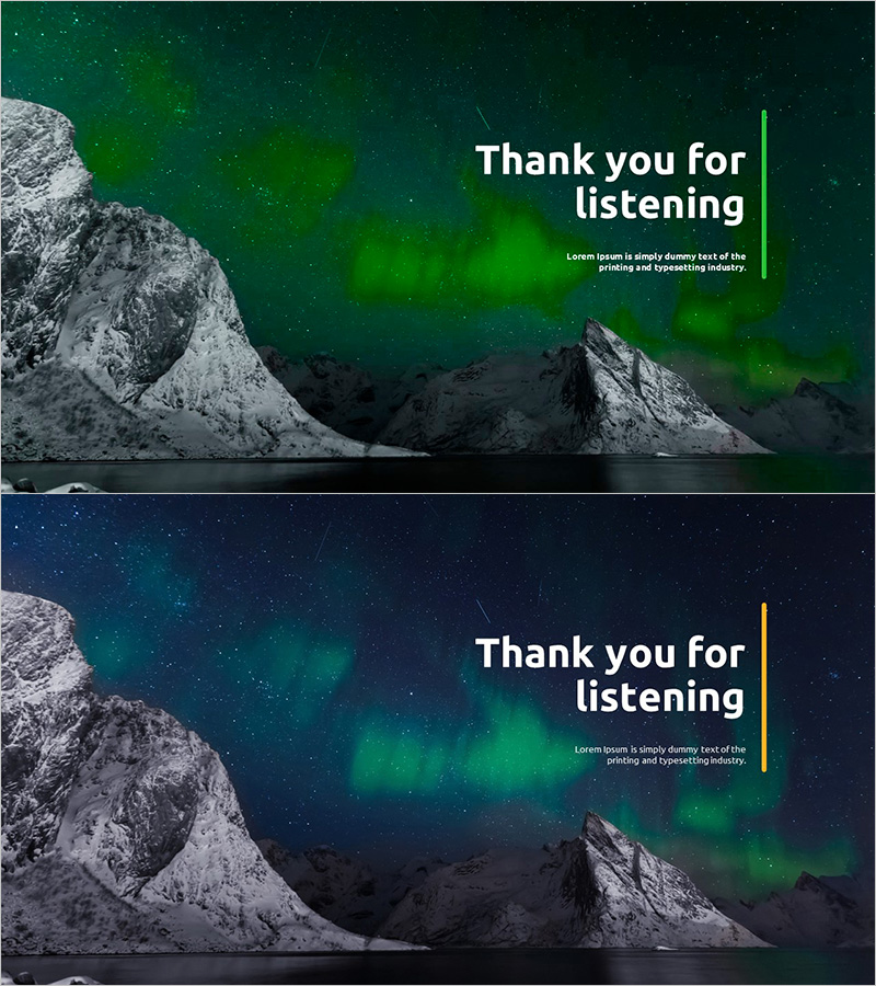 오로라 템플릿 – 매력적인 엔딩 페이지