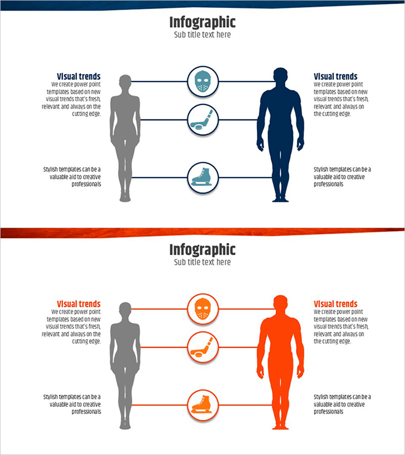아이스 하키 장비 인포그래픽 – 정보와 신뢰를 담다