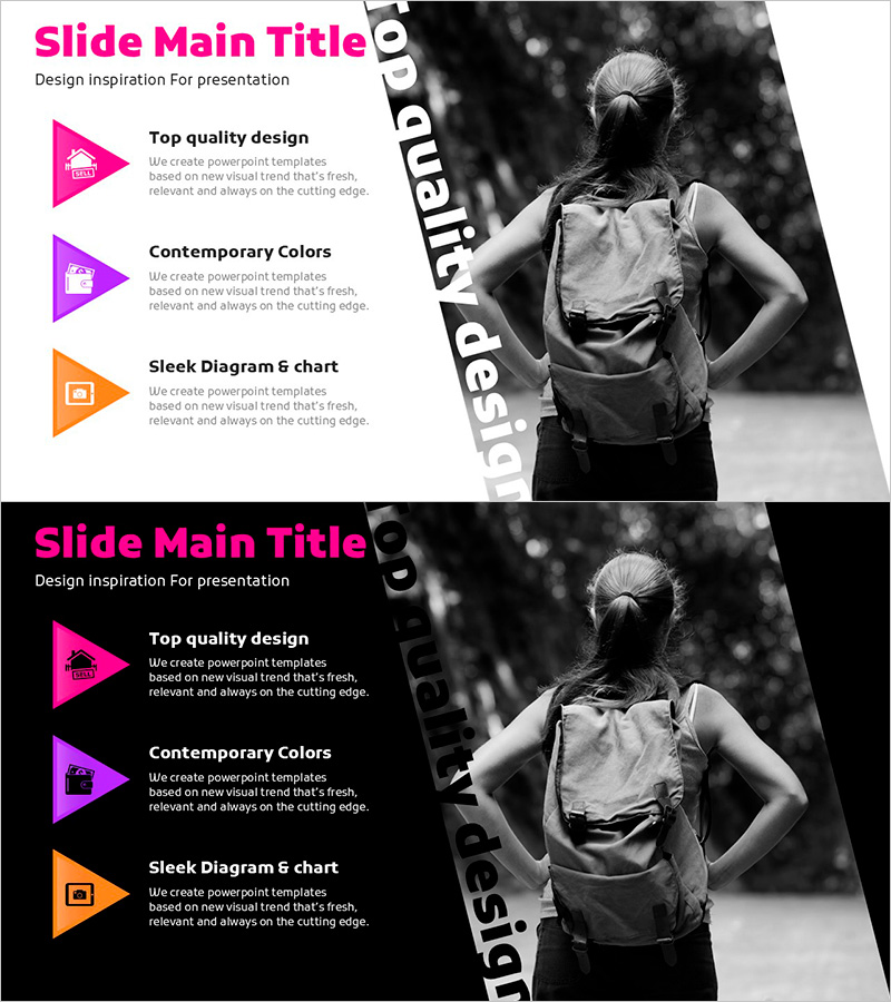 여행 시 고려사항 슬라이드 템플릿 – 혁신과 계획