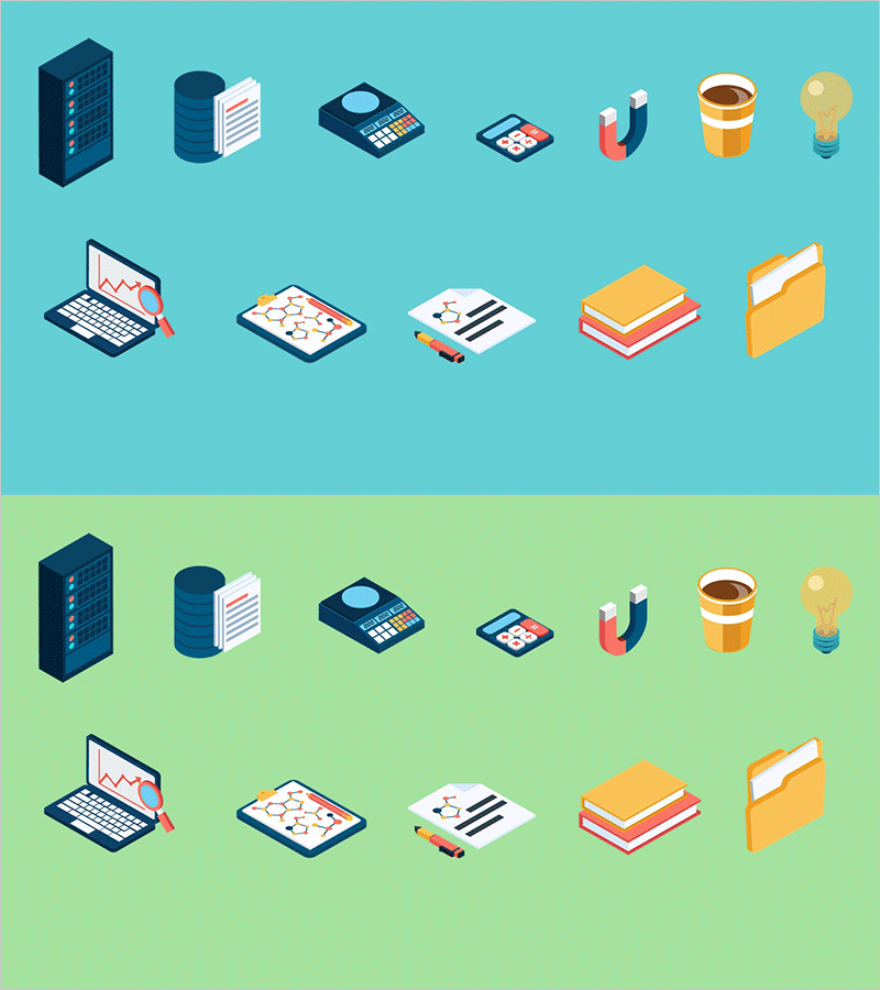 데이터 분석과 시각화를 위한 인포그래픽 슬라이드