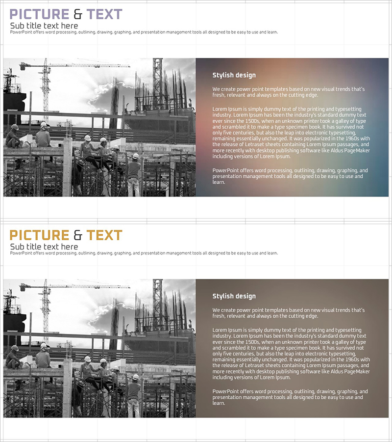 Background of Construction Promotion Slide – Template for Understanding Projects