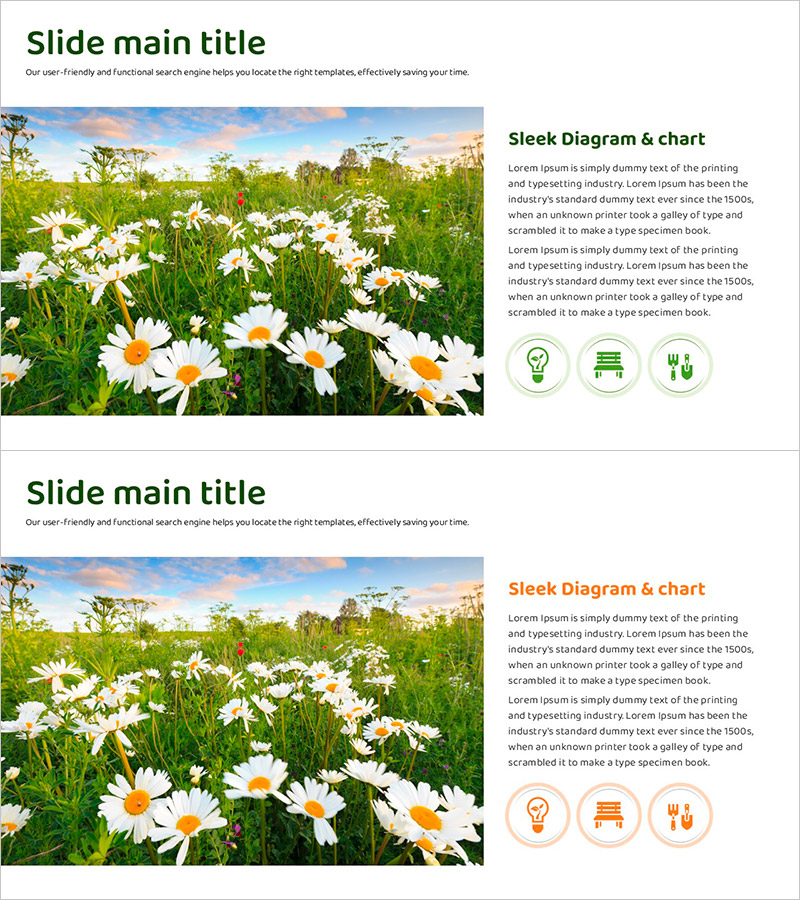 힐링 가드닝 사업비전 발표 슬라이드