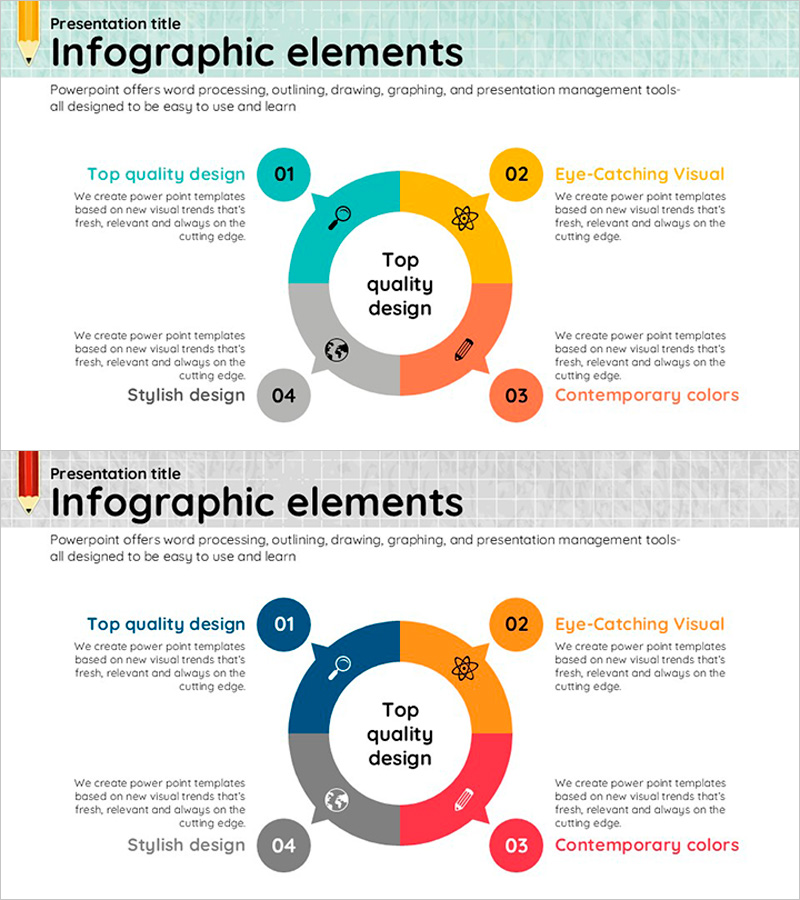 학습분야별 확산 다이어그램 – 비전과 전략을 담은 슬라이드