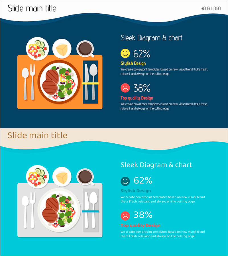 식사 만족도 조사를 위한 프레젠테이션 슬라이드