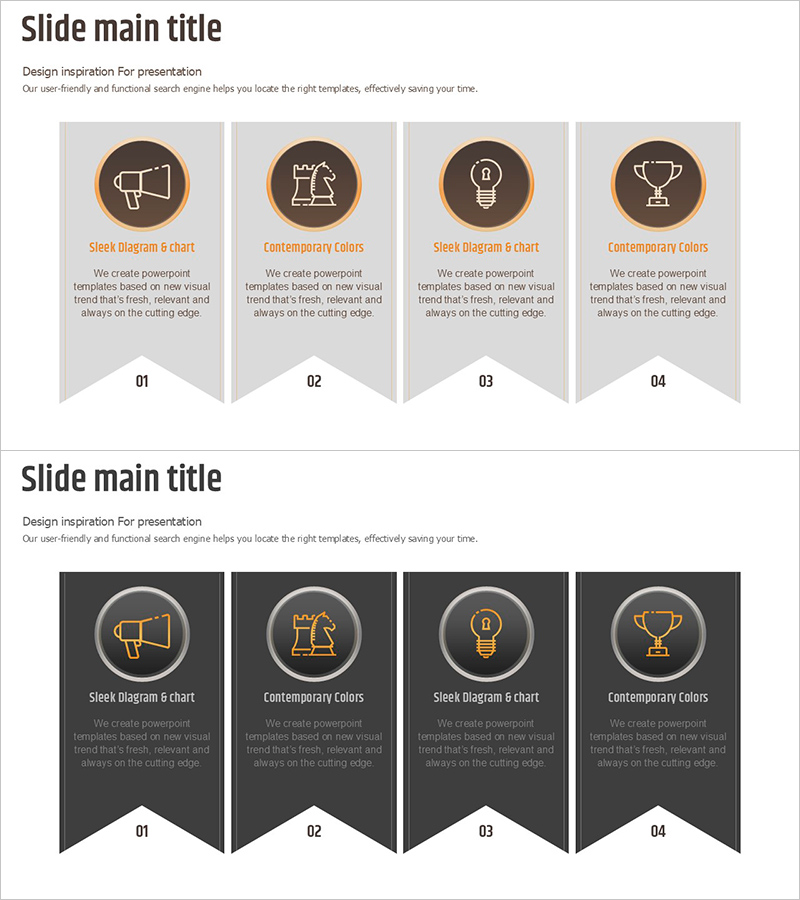 PowerPoint Slide for Idea Strategy Leading to Victory