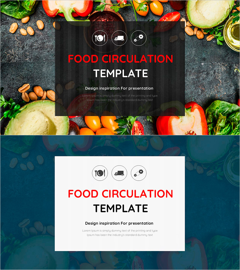 식품 유통 템플릿 표지