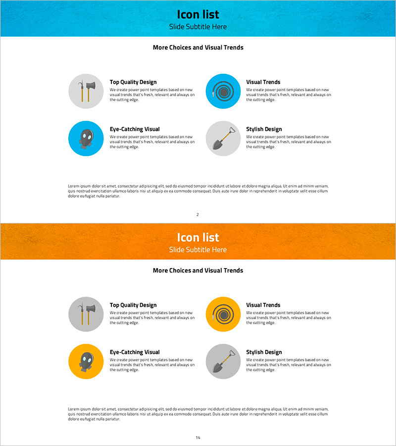 작업 도구 소개 – 제품 및 서비스 프레젠테이션