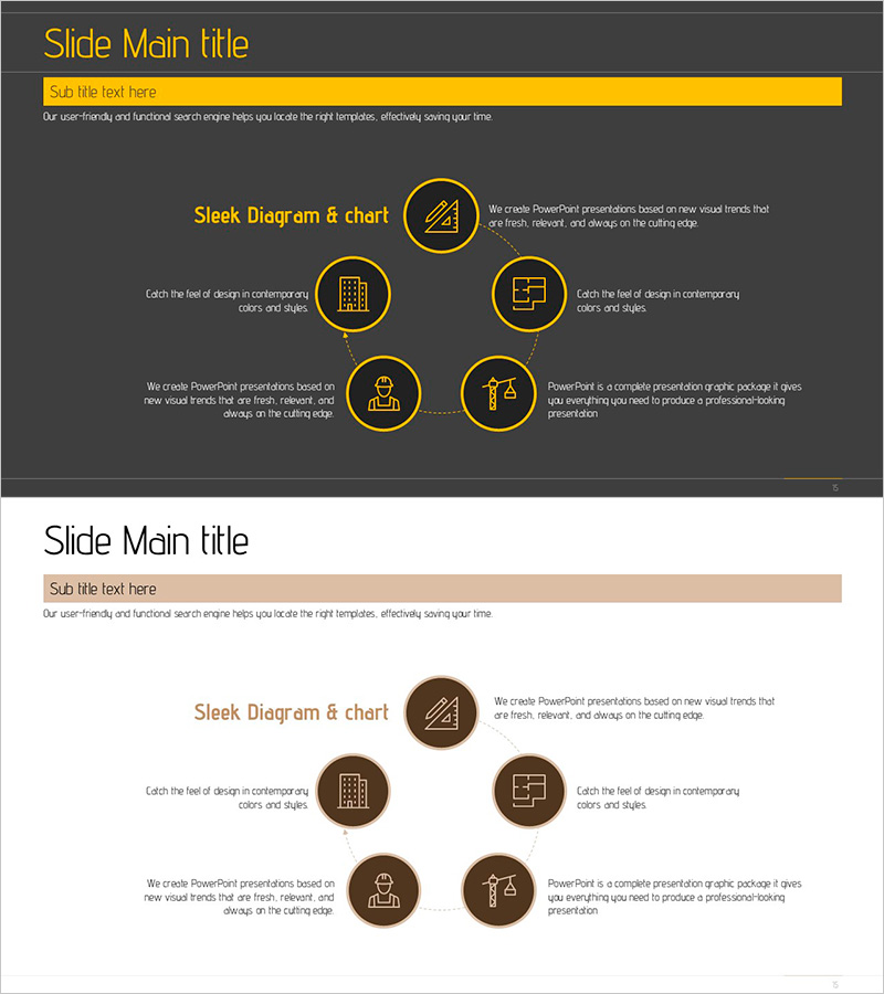 Construction Project Flow System – Slide for Efficient Project Management