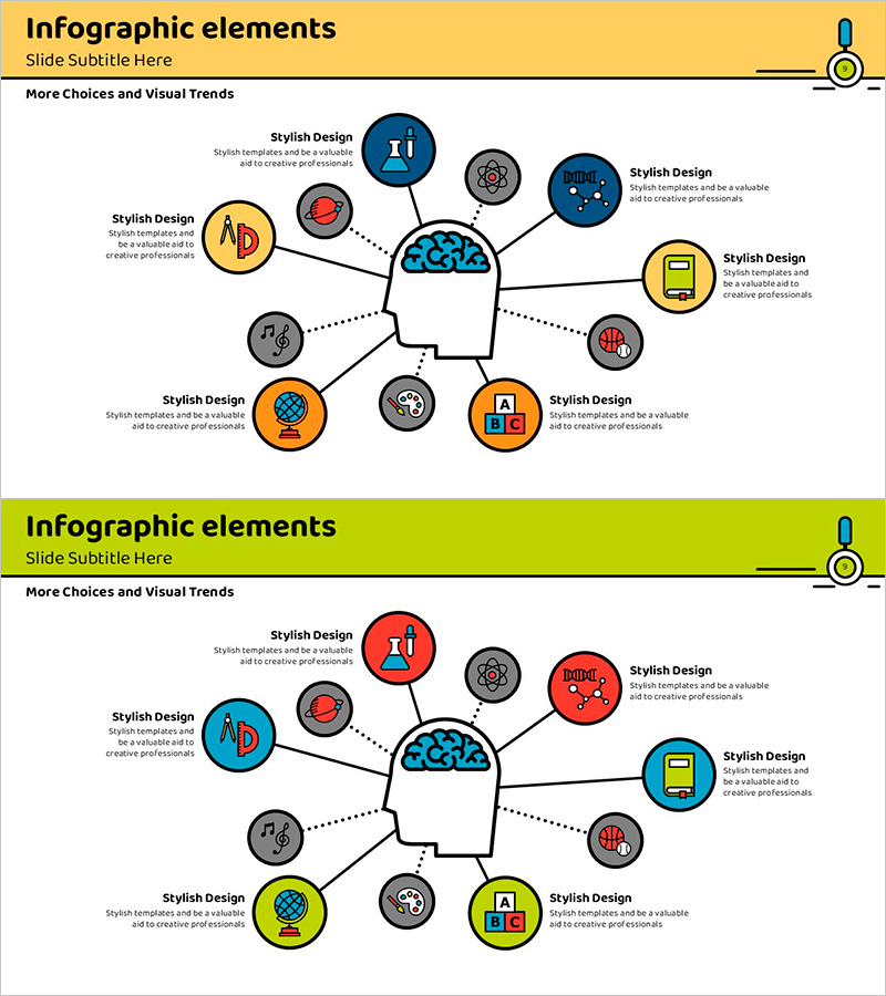 시스템 교육 인포그래픽 연결요소 – 비즈니스와 교육의 통합