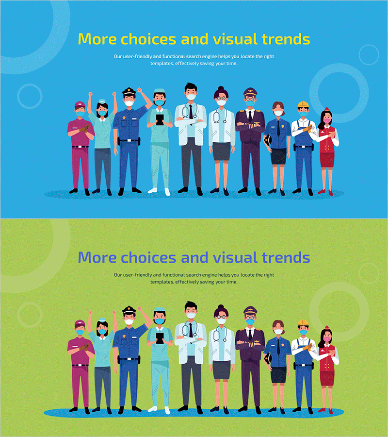 코로나 19 예방 아웃트로 – 건강과 안전 강조
