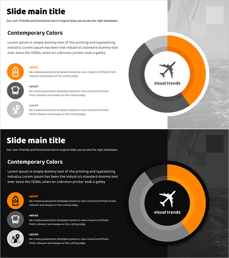 Travel Plan – Colorful Donut Graph