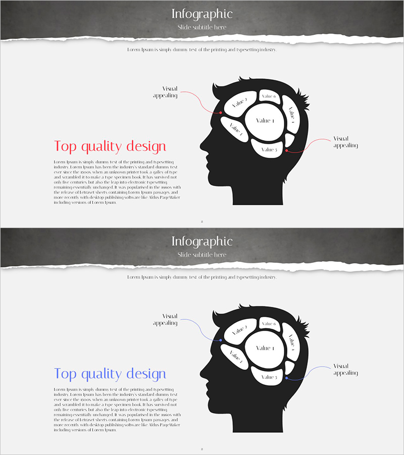 머릿속 인포그래픽 – 단순한 시각적 매력