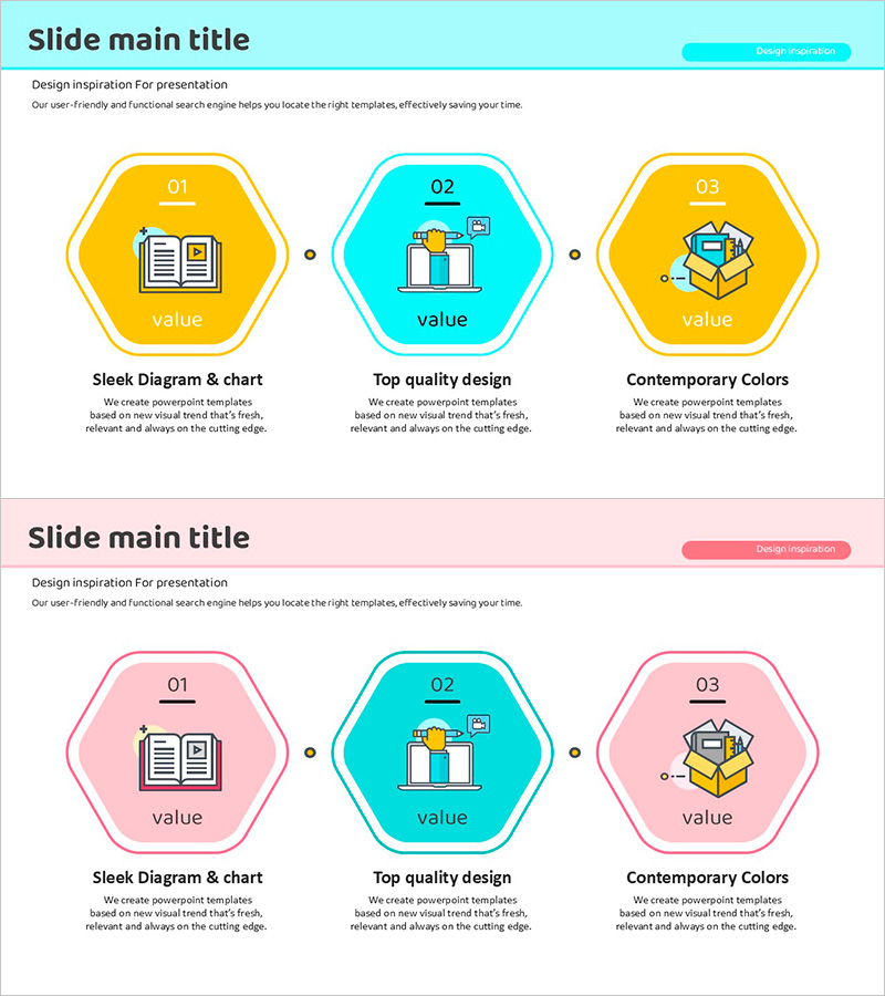 Introduction to Hexagonal Education Programs PowerPoint Template – Embracing Innovative Approaches