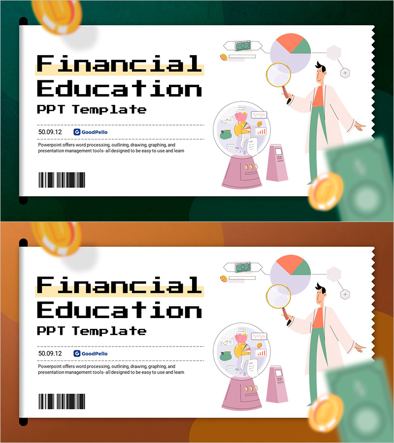 똑똑한 재정관리 교육 템플릿 표지