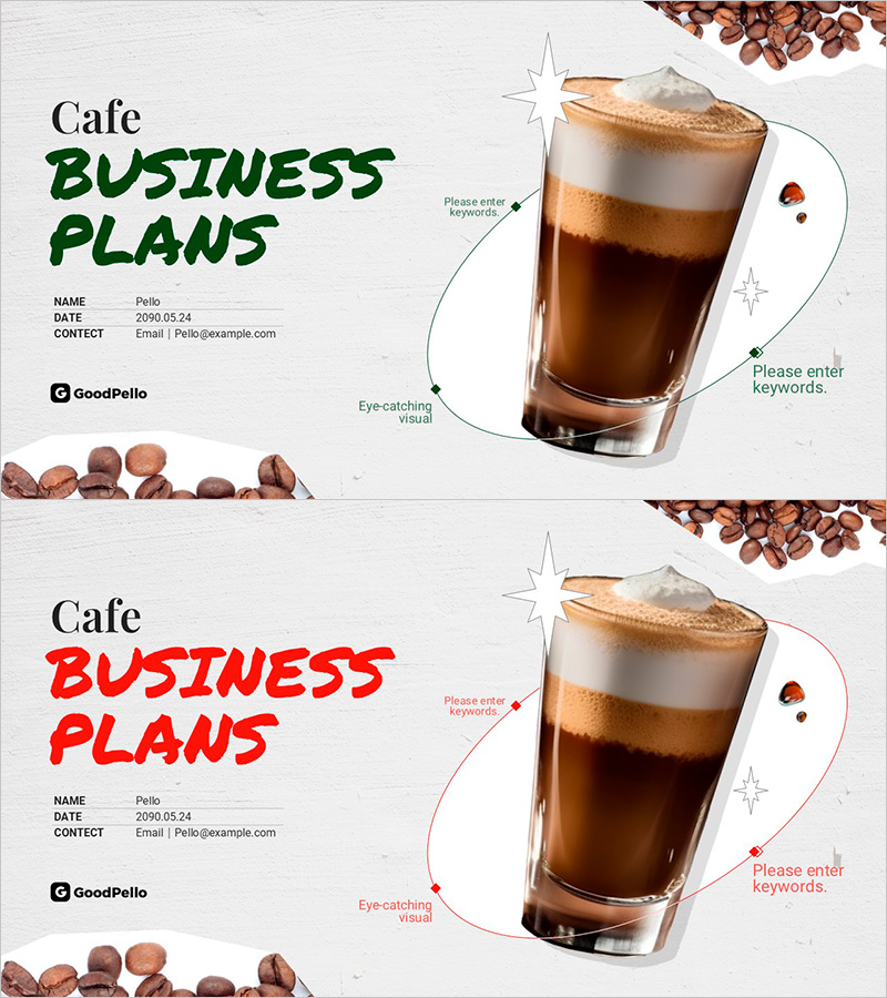 Premium Cafe Brand Business Plan Cover – Start Your Business with an Eye-Catching Visual
