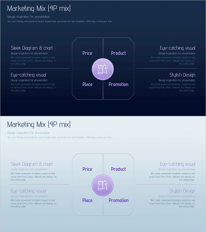 Marketing Mix 4P Segmentation Diagram – Strategic Marketing Plan