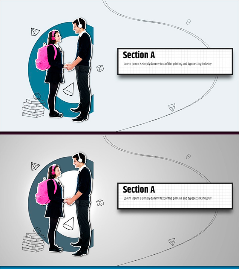 내용별 슬라이드 템플릿 – 내용 중심의 세련된 디자인