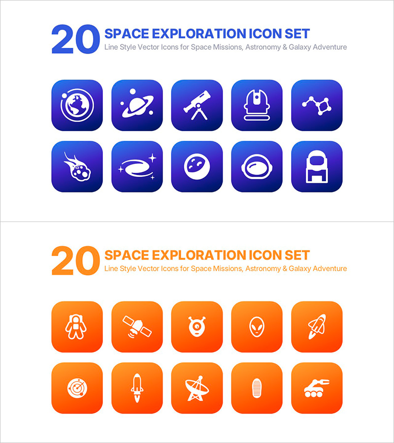 아이콘 기반 디자인 슬라이드 템플릿 – 창의적인 비주얼 구성