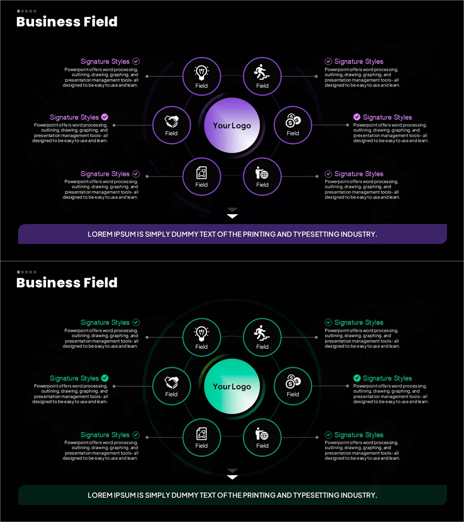 서비스 확장 영역 표현 슬라이드 – 사업 소개